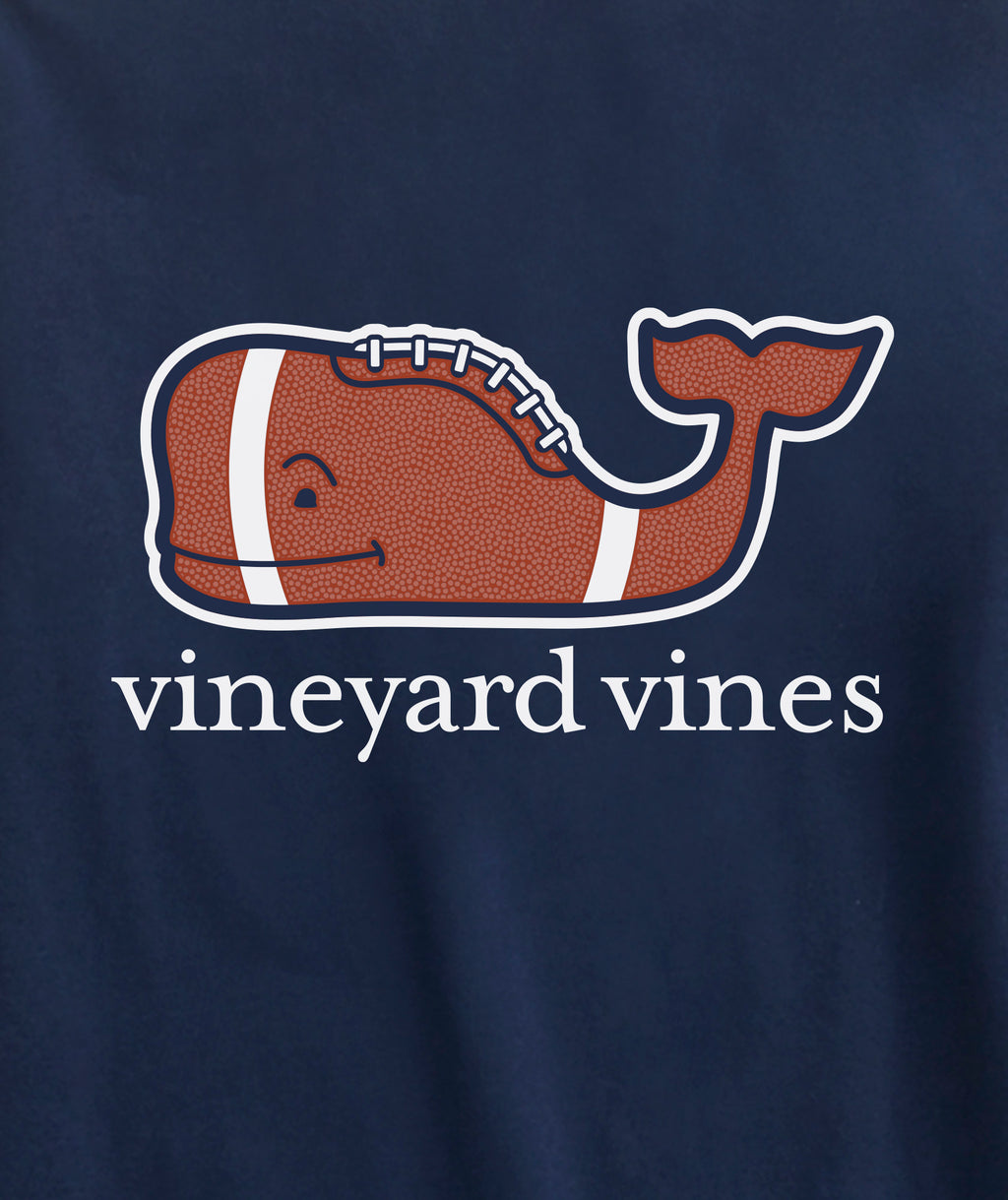 Vineyard Vines - Playera de Manga Larga "Football Whale" (Hombre)