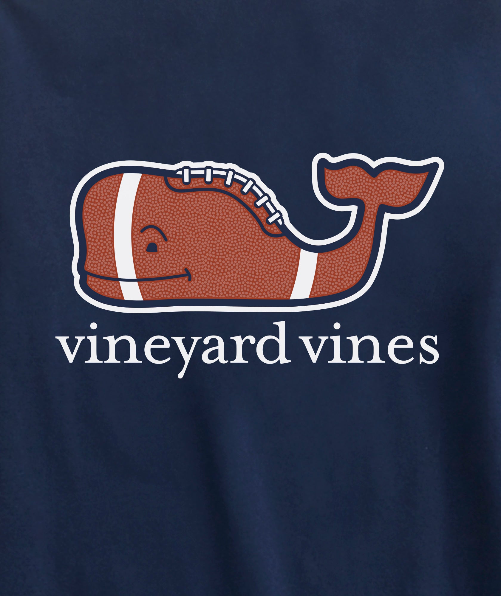 Vineyard Vines - Playera de Manga Larga "Football Whale" (Hombre)