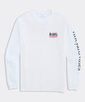 Vineyard Vines - Playera de Manga Larga "Winter Pups Logo Box" (Hombre)