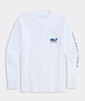 Vineyard Vines - Playera de Manga Larga "Baseball Crowd Whale" (Hombre)
