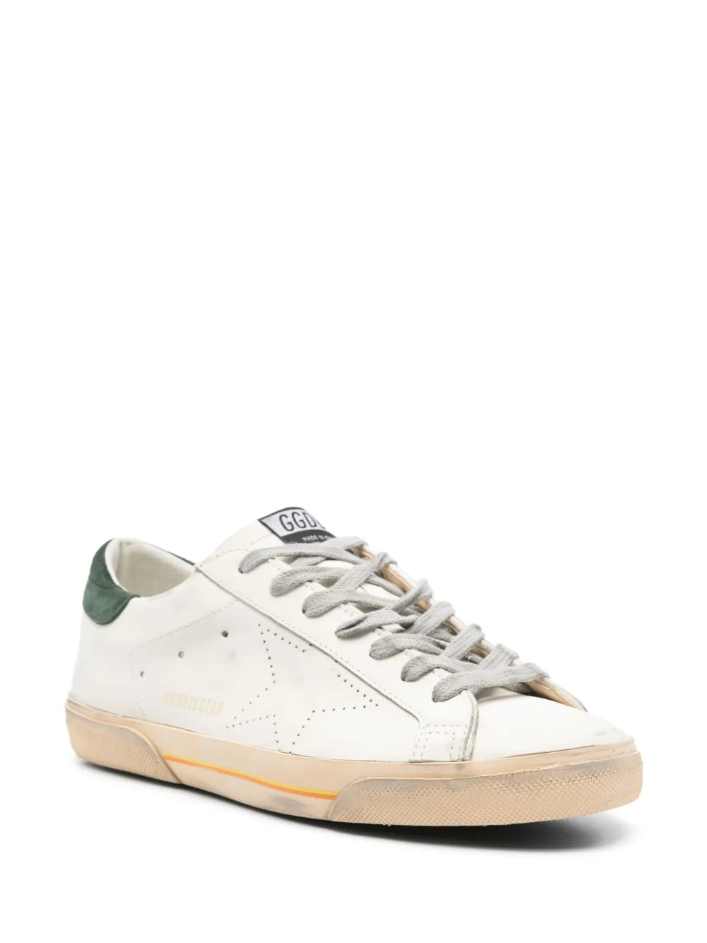 Golden Goose - Tenis "Superstar (White & Forest Green)" (Hombre)