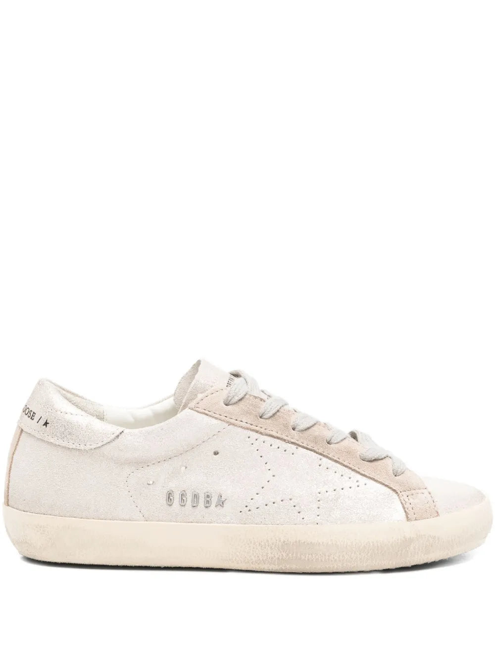 Golden Goose - Tenis "Superstar (White & Silver)" (Mujer)