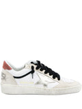 Golden Goose - Tenis "Ballstar (White, Silver & Velvet Black)" (Mujer)