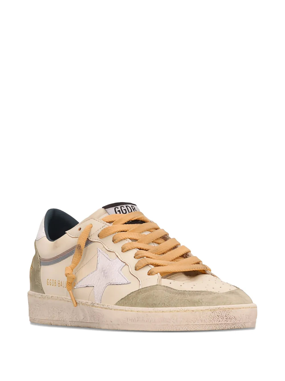 Golden Goose - Tenis "Ballstar (White & Sage Gray)" (Hombre)