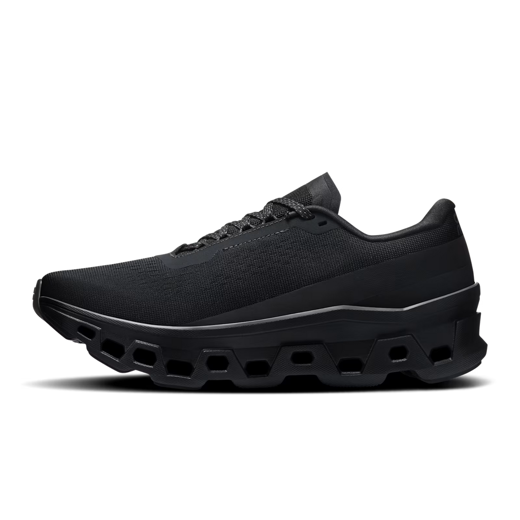 On - Tenis "Cloudmonster 1" - Triple Black (Mujer)