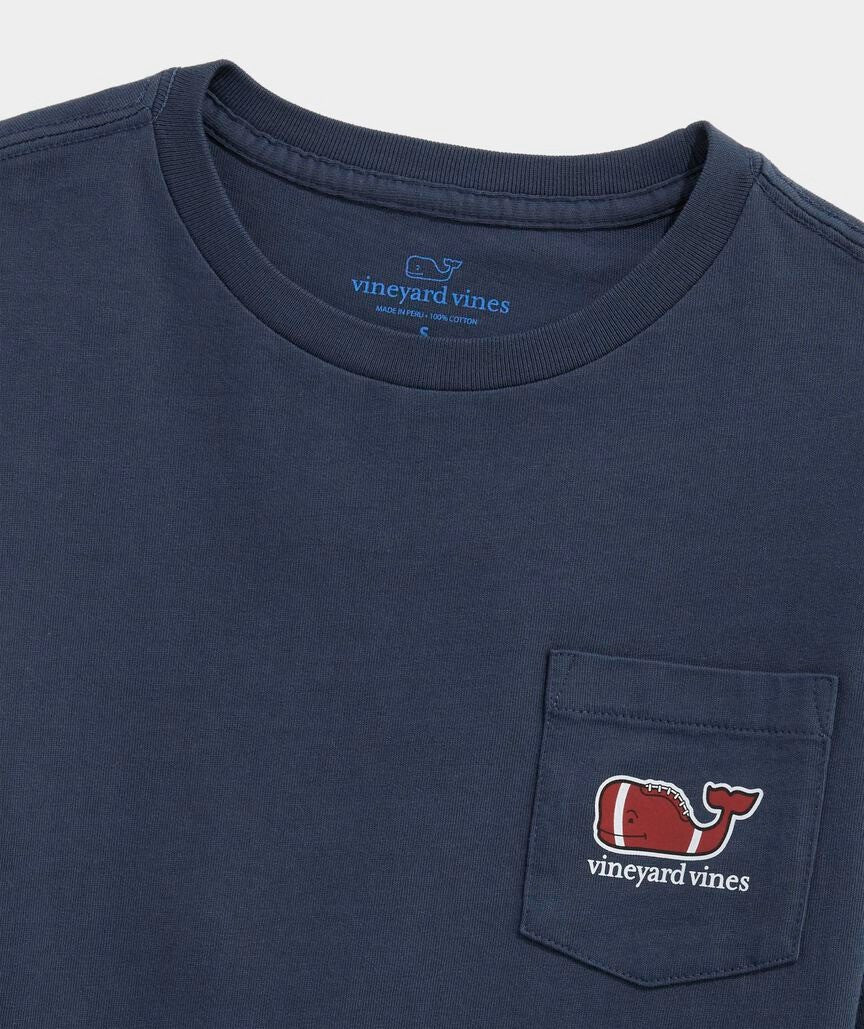Vineyard Vines - Playera de Manga Larga "Football Whale" (Hombre)