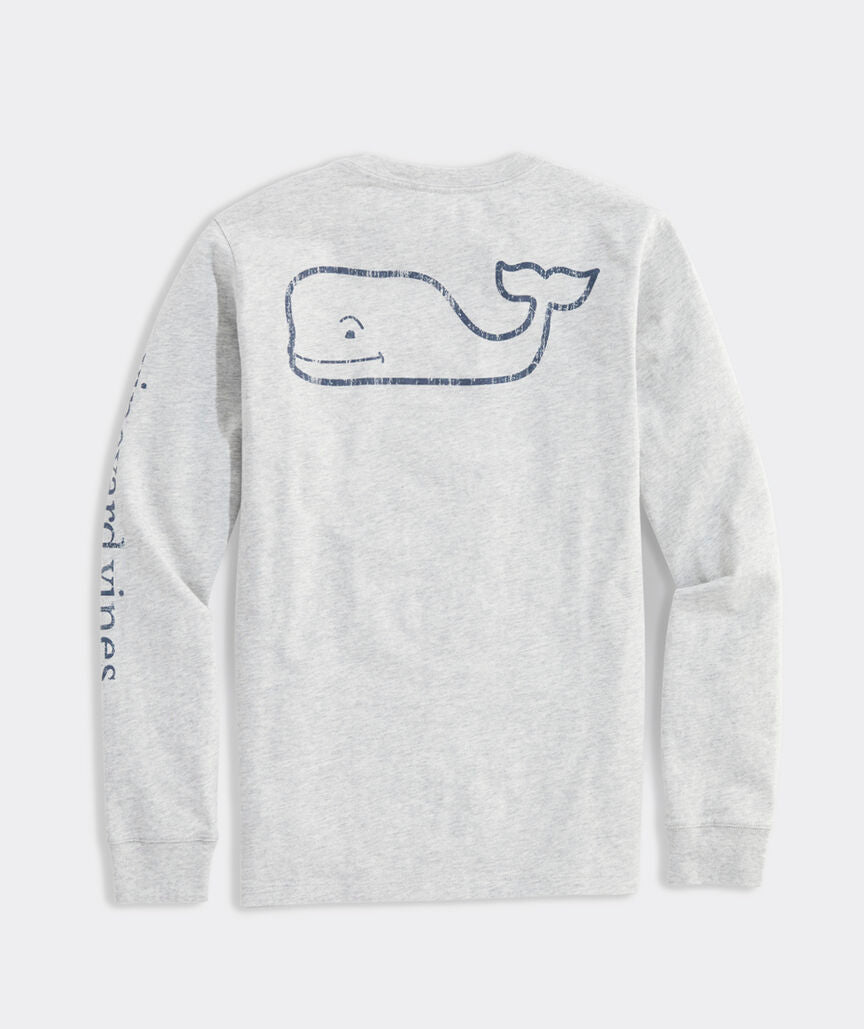 Vineyard Vines - Playera Manga Larga "Vintage Whale" (Kids)