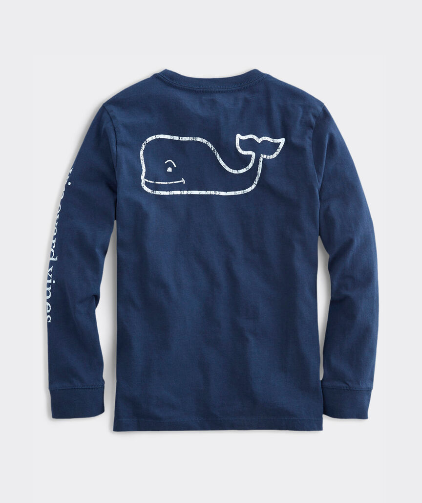 Vineyard Vines - Playera Manga Larga "Vintage Whale" (Kids)
