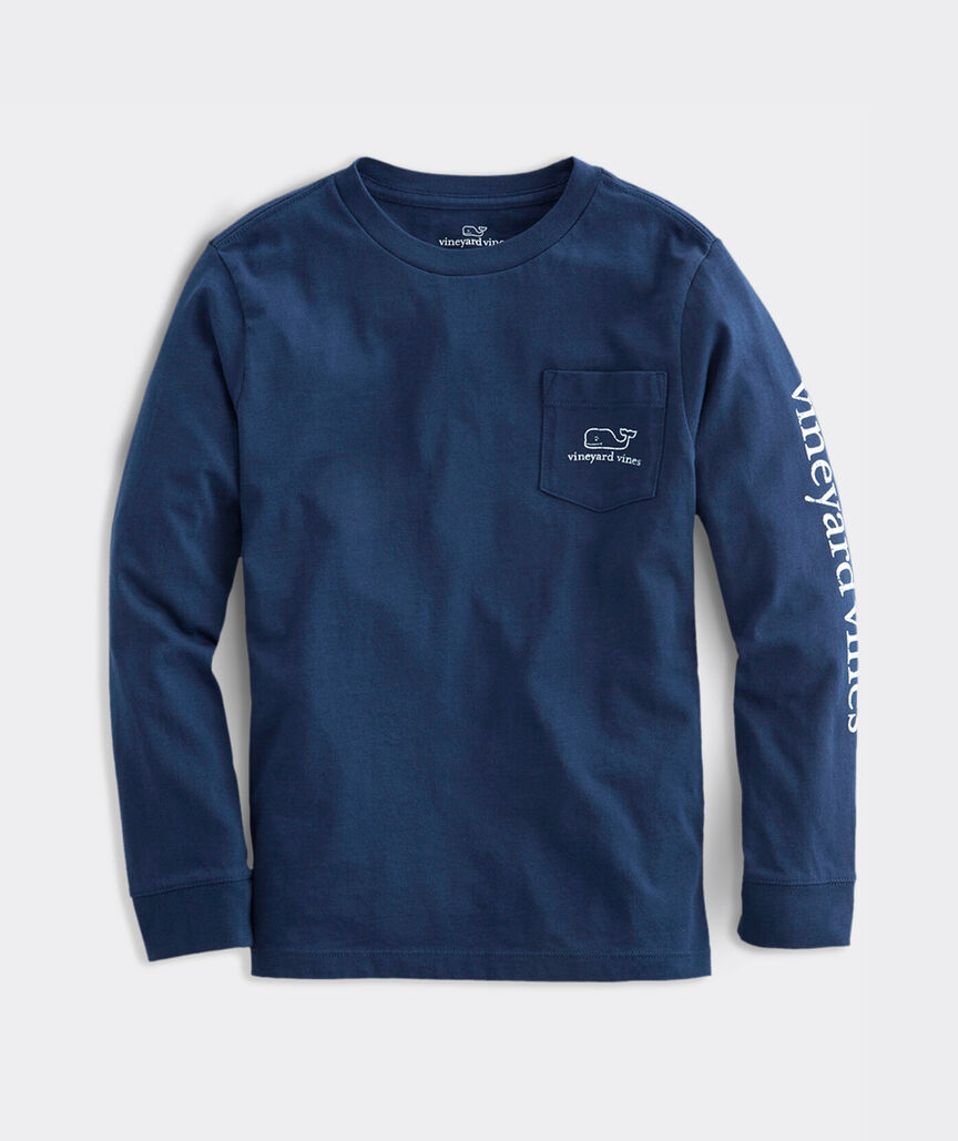 Vineyard Vines - Playera Manga Larga "Vintage Whale" (Kids)