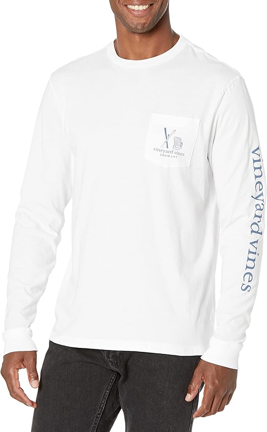 Vineyard Vines - Playera de Manga Larga "Chair Lift" (Hombre)
