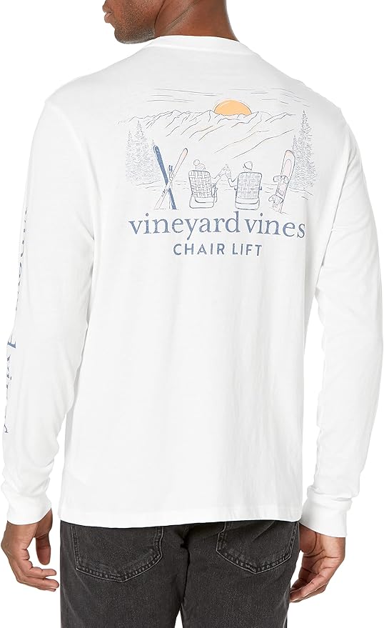 Vineyard Vines - Playera de Manga Larga "Chair Lift" (Hombre)