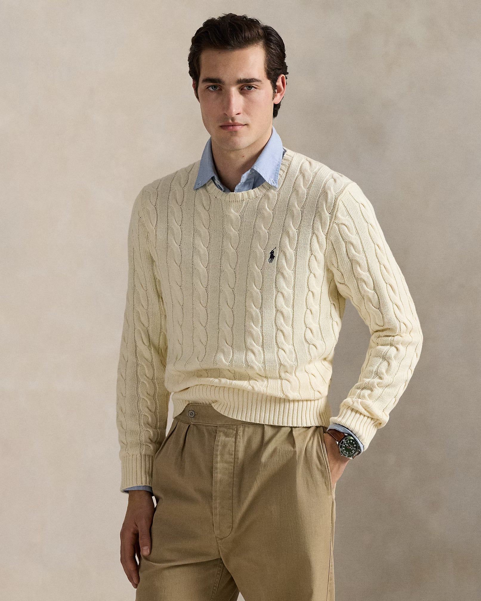 Polo Ralph Lauren - Suéter "Cable Knit Cotton" (Hombre)
