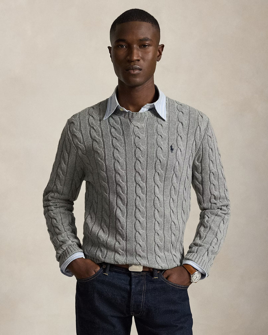 Polo Ralph Lauren - Suéter "Cable Knit Cotton" (Hombre)
