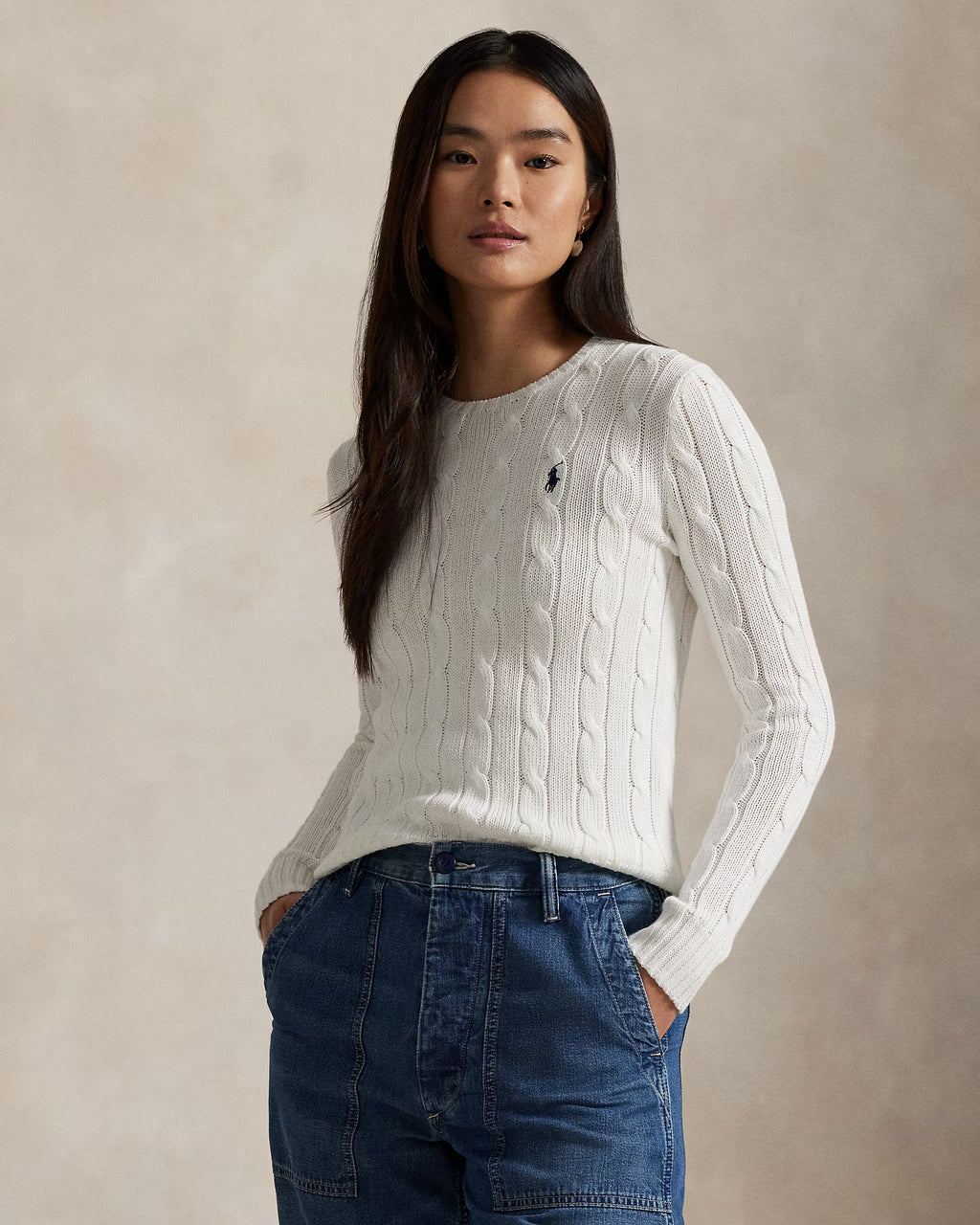 Polo Ralph Lauren - Suéter "Cable Knit Cotton" (Mujer)