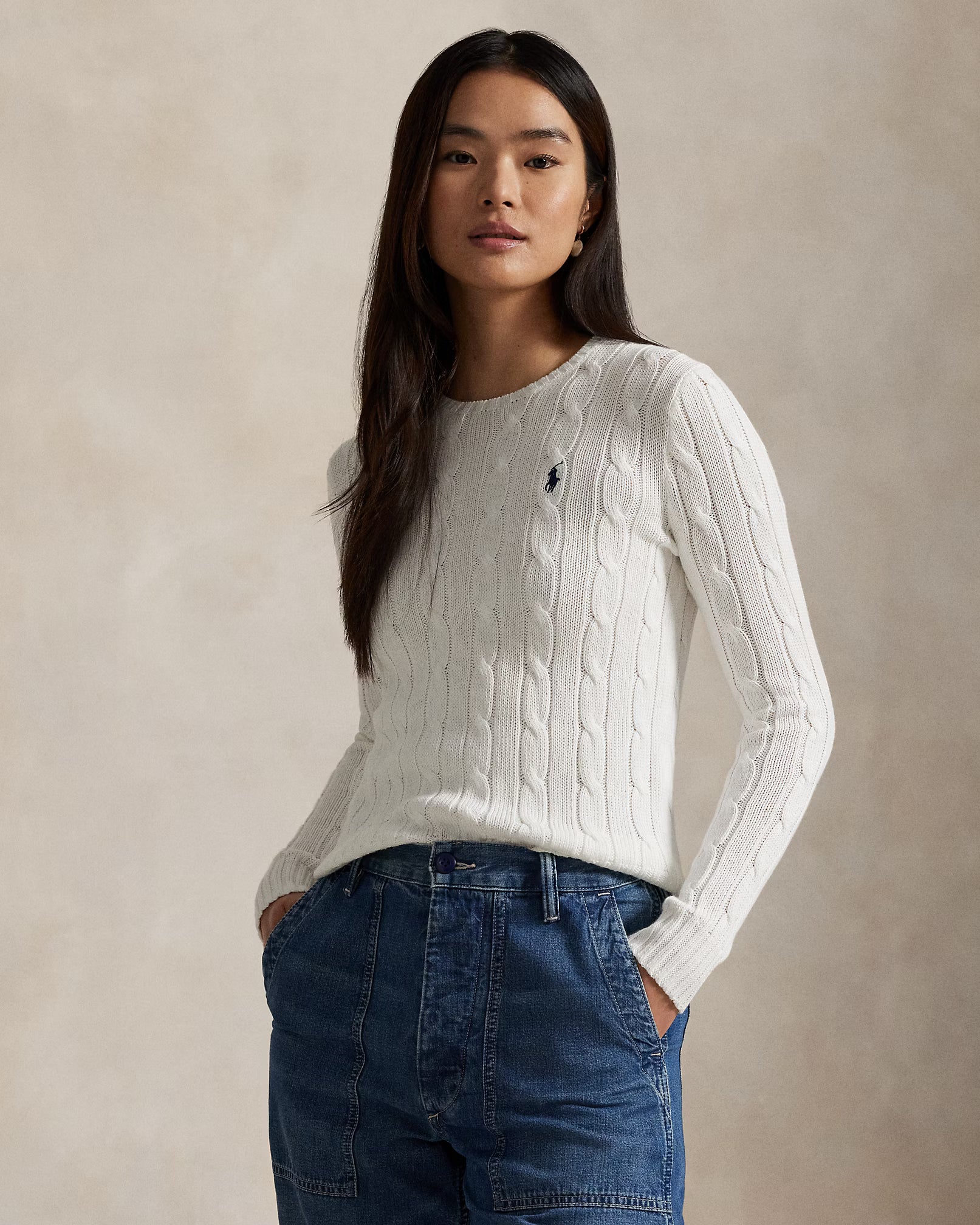 Polo Ralph Lauren - Suéter "Cable Knit Cotton" (Mujer)