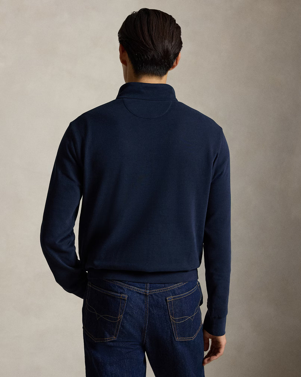 Polo Ralph Lauren - Suéter "Luxury Jersey Quarter-Zip Pullover" (Hombre)