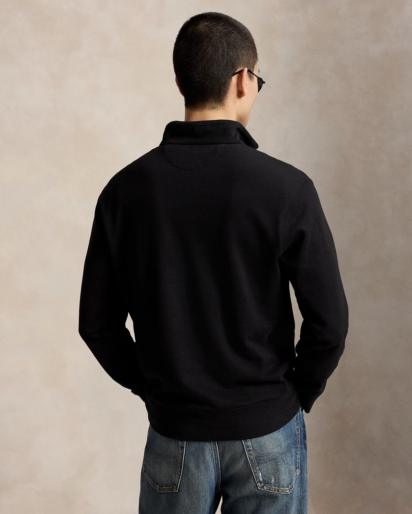 Polo Ralph Lauren - Suéter "Luxury Jersey Quarter-Zip Pullover" (Hombre)