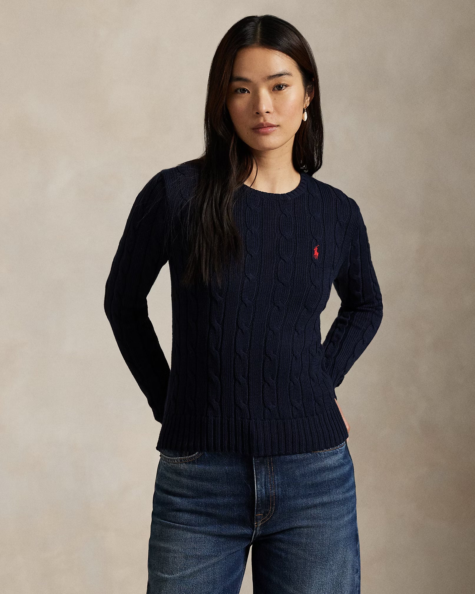 Polo Ralph Lauren - Suéter "Cable Knit Cotton" (Mujer)