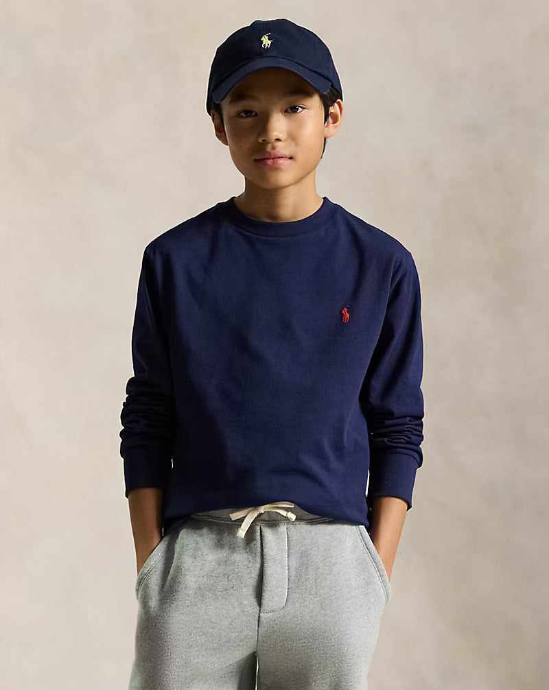Polo Ralph Lauren - Playera "Cotton Jersey Long-Sleeve" (Kids)