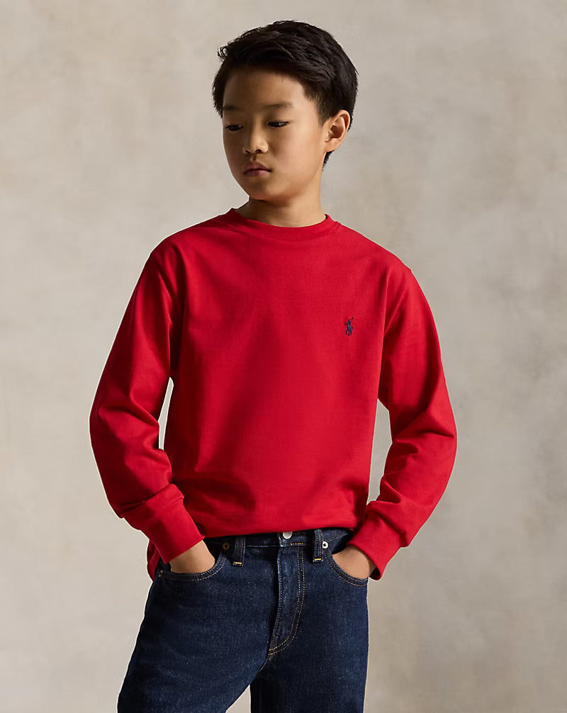 Polo Ralph Lauren - Playera "Cotton Jersey Long-Sleeve" (Kids)
