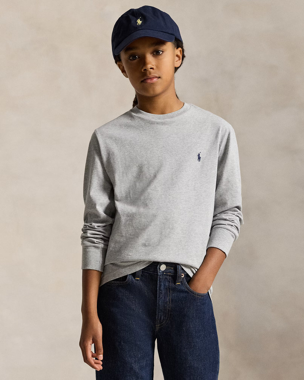 Ralph Lauren - Playera "Jersey Long-Sleeve" (Kids)