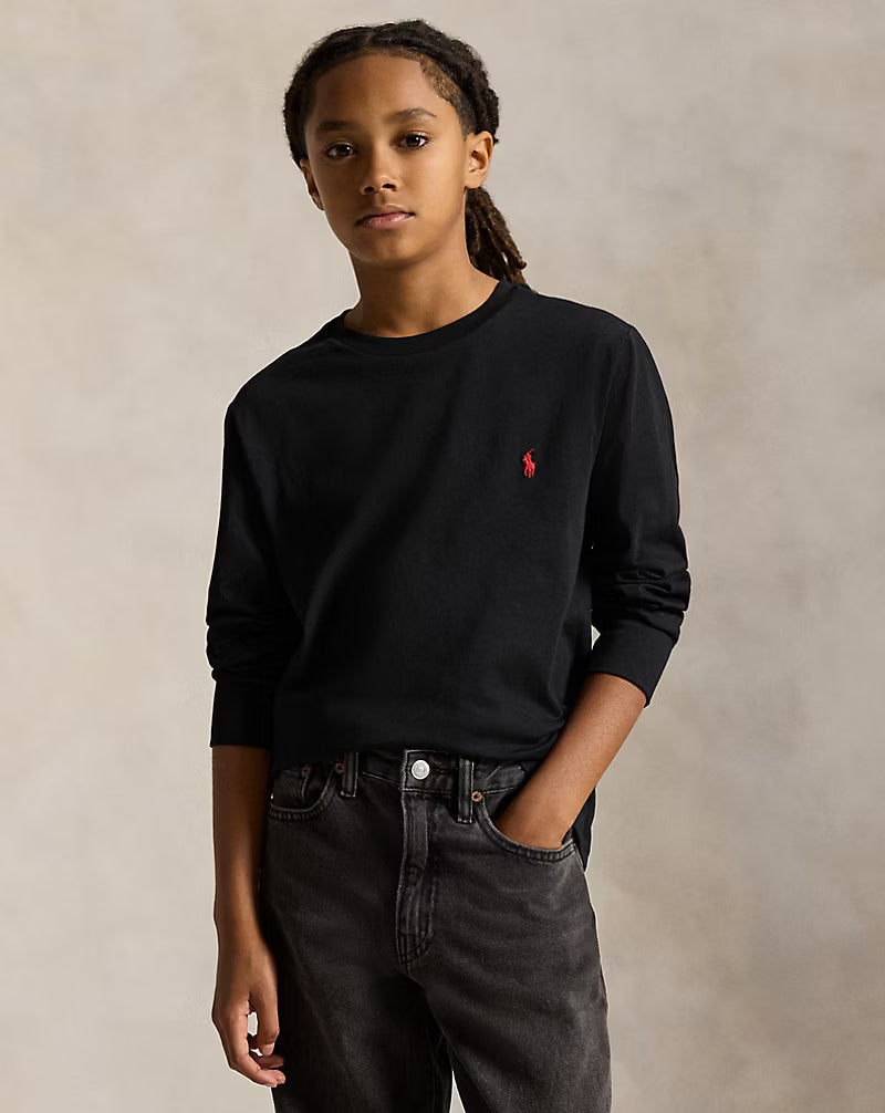 Polo Ralph Lauren - Playera "Cotton Jersey Long-Sleeve" (Kids)