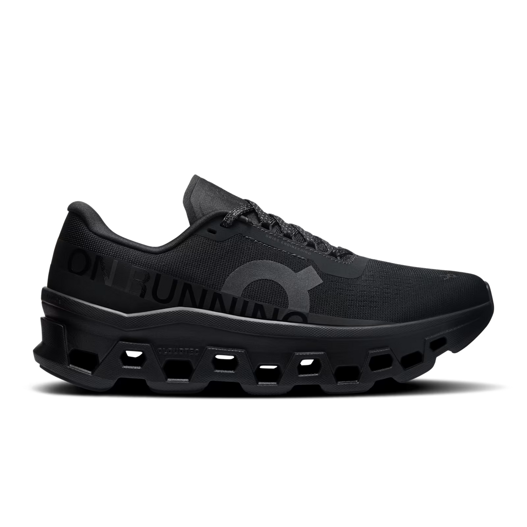 On - Tenis "Cloudmonster 1" - Triple Black (Mujer)