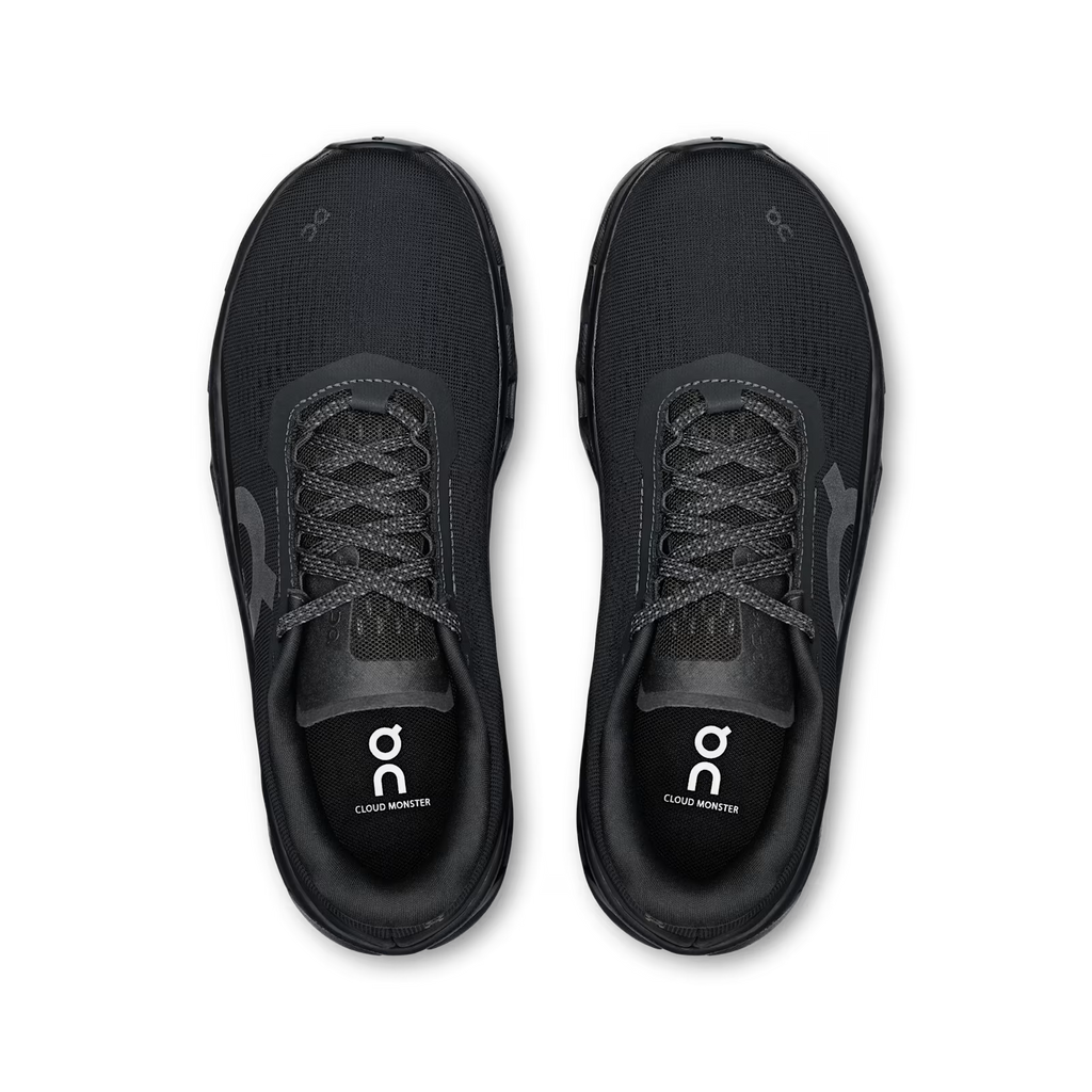 On - Tenis "Cloudmonster 1" - Triple Black (Mujer)
