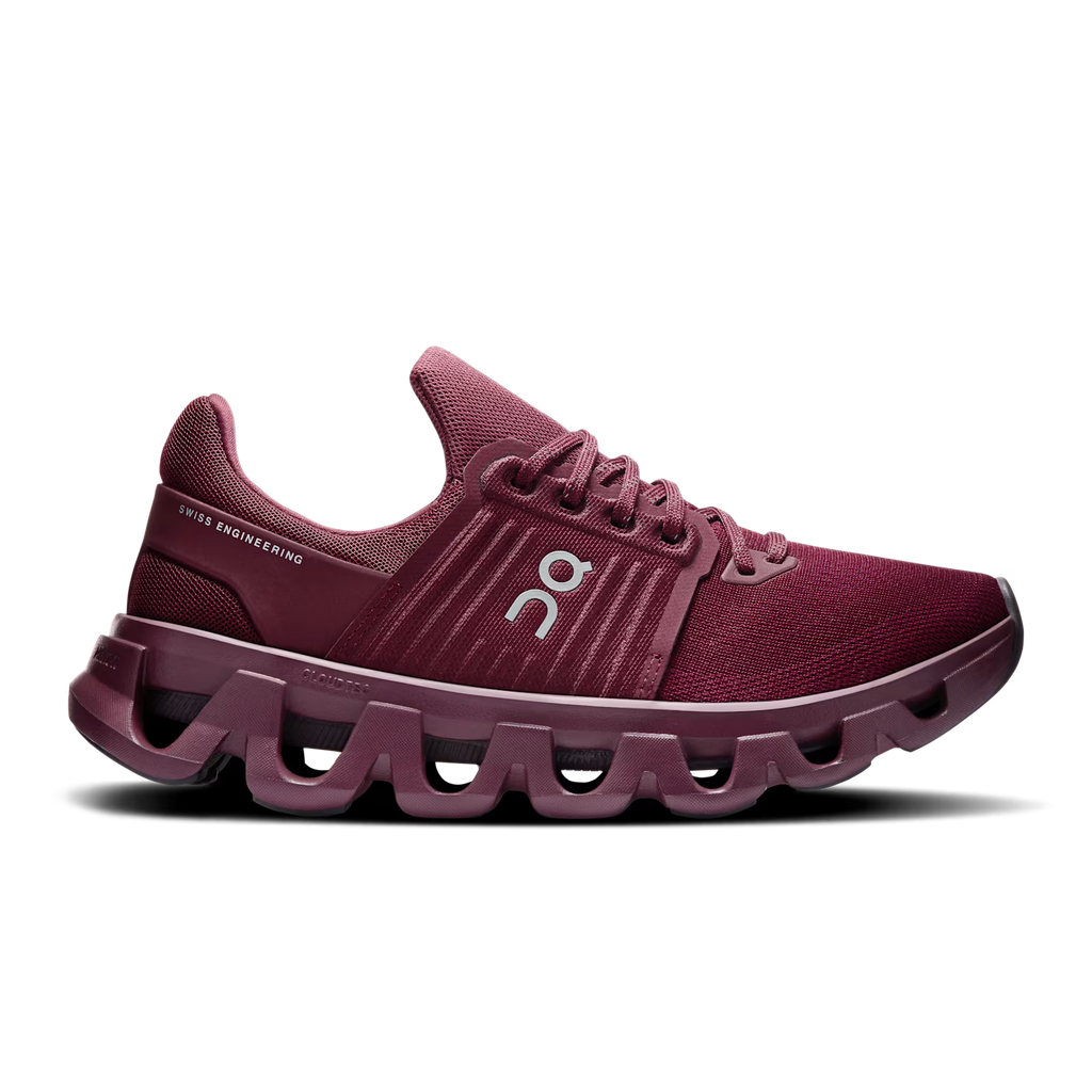 On - Tenis "Cloudswift 3" - Bordeaux (Mujer)