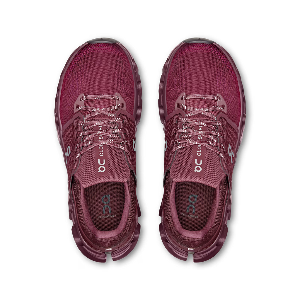 On - Tenis "Cloudswift 3" - Bordeaux (Mujer)