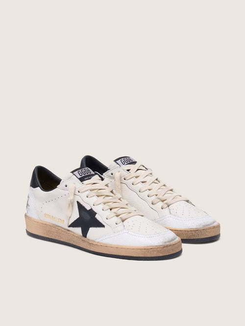 Golden Goose - Tenis "Ballstar (White & Black Heritage)" (Mujer)