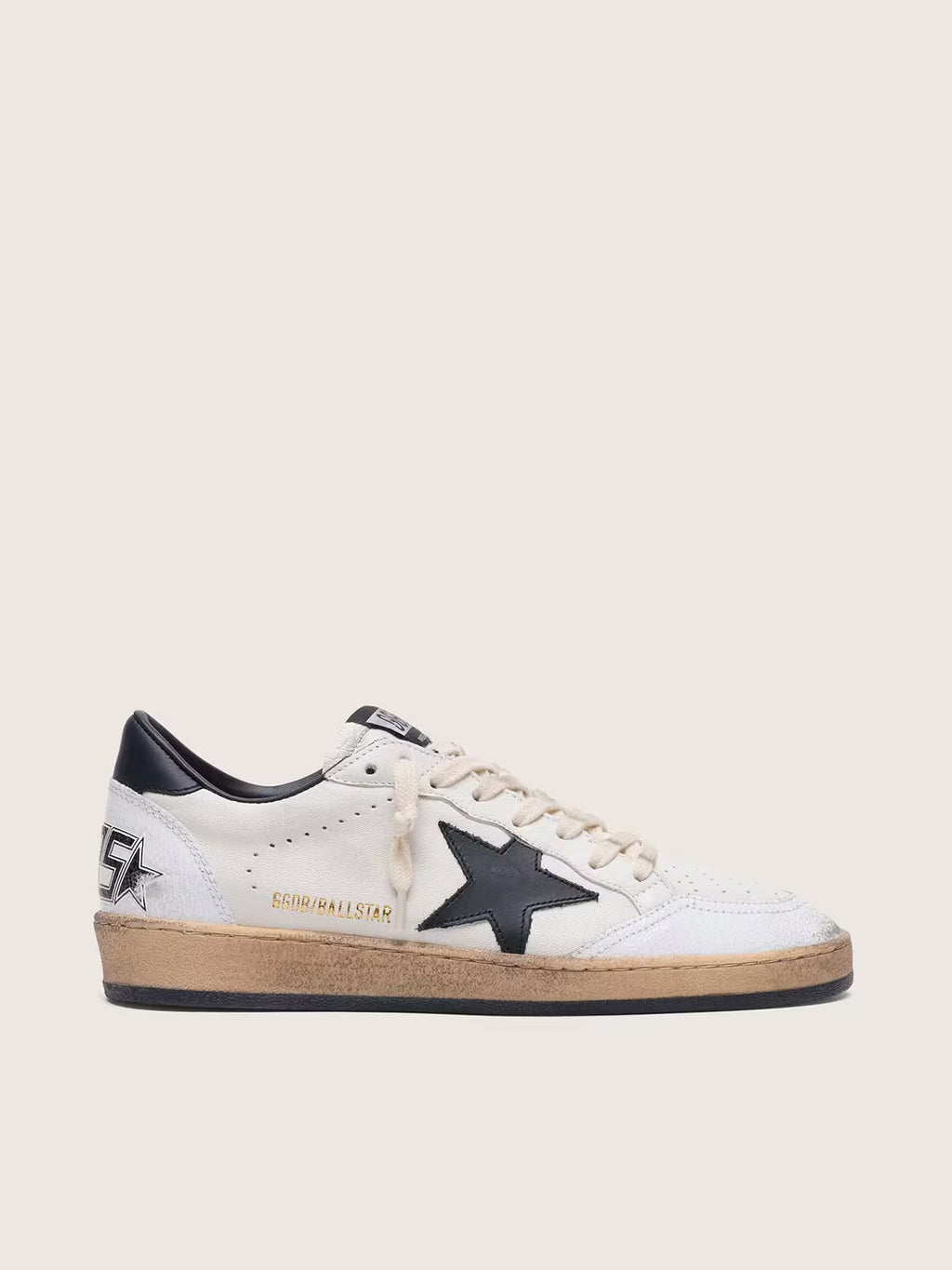 Golden Goose - Tenis "Ballstar (White & Black Heritage)" (Mujer)