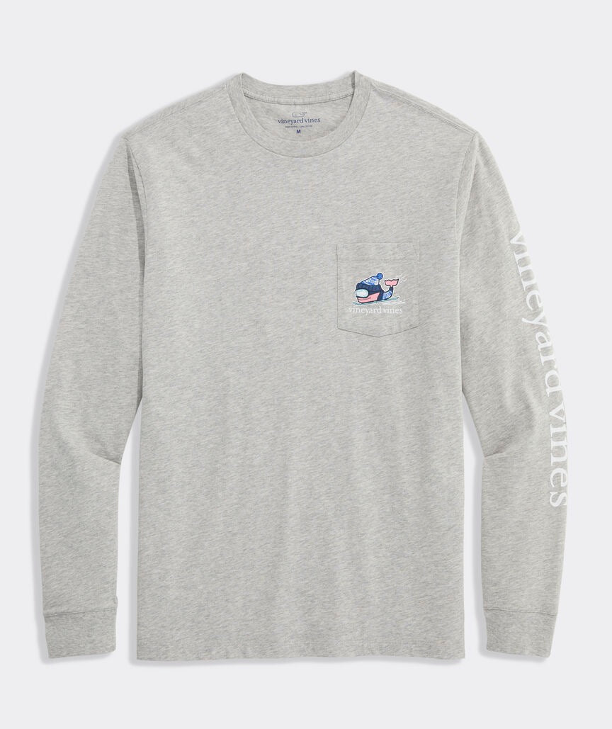 Vineyard Vines - Playera de Manga Larga "Downhill Ski Whale" (Hombre)