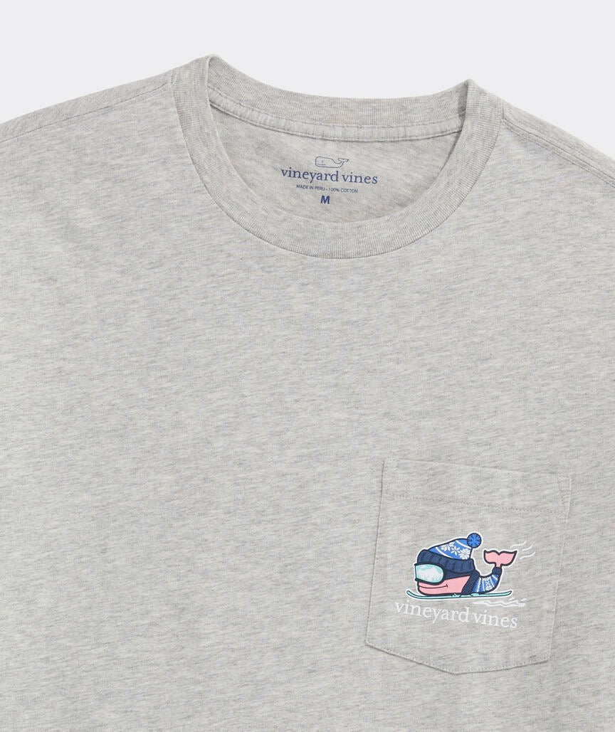 Vineyard Vines - Playera de Manga Larga "Downhill Ski Whale" (Hombre)