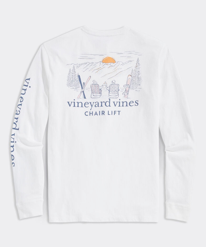 Vineyard Vines - Playera de Manga Larga "Chair Lift" (Hombre)