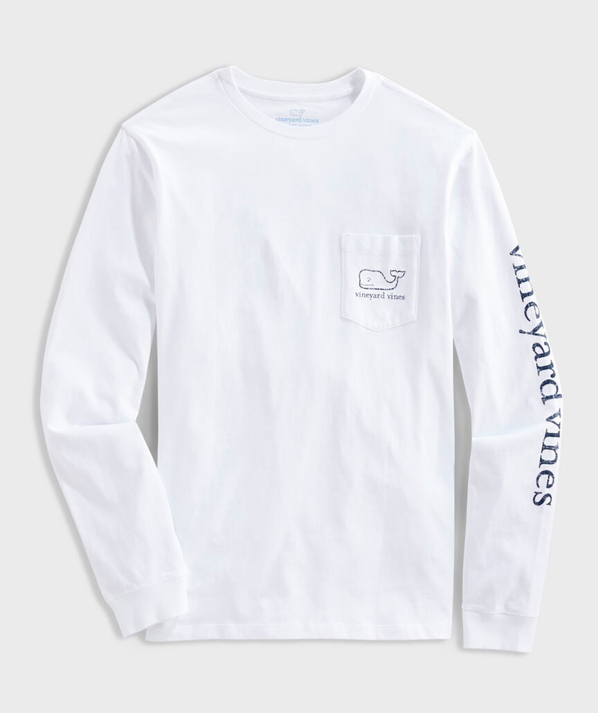Vineyard Vines - Playera de Manga Larga "Vintage Whale" (Hombre)