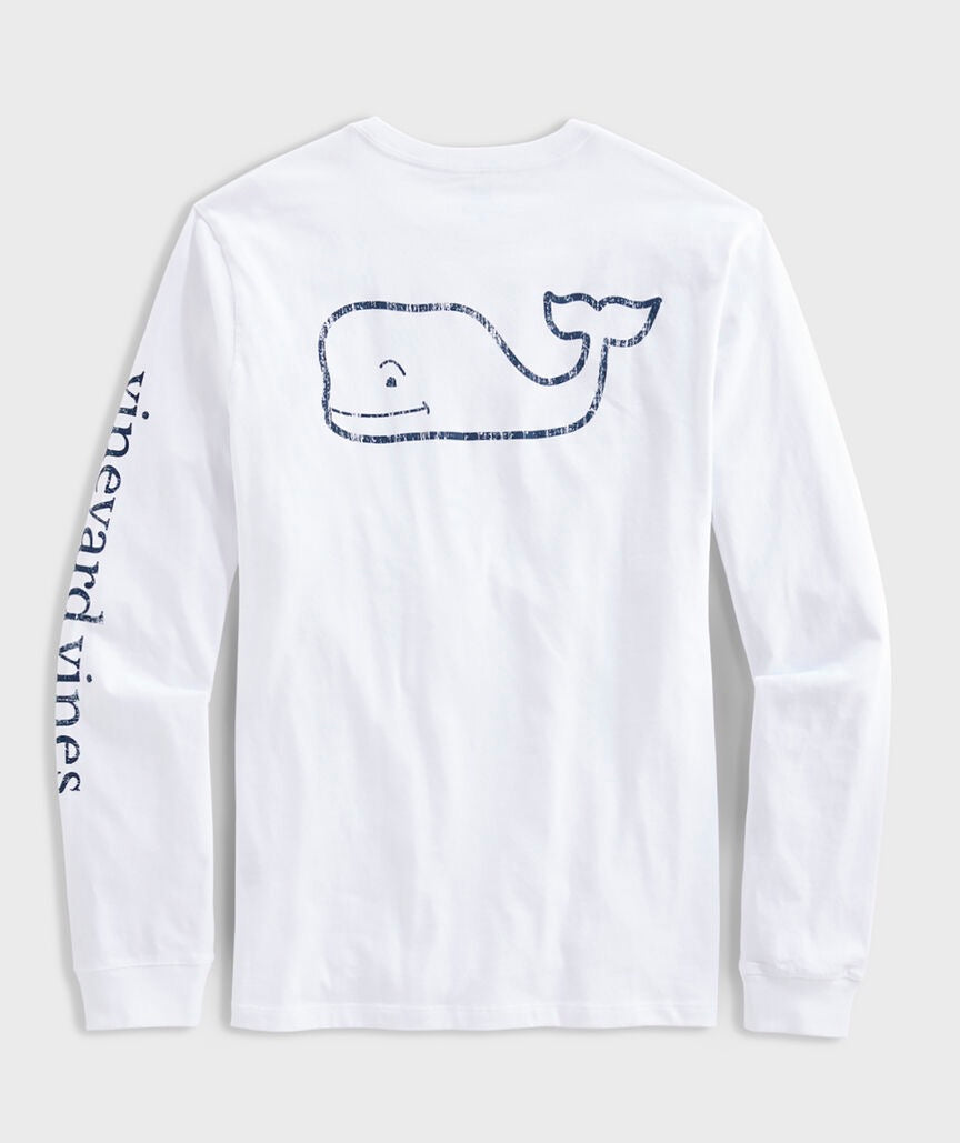 Vineyard Vines - Playera de Manga Larga "Vintage Whale" (Hombre)