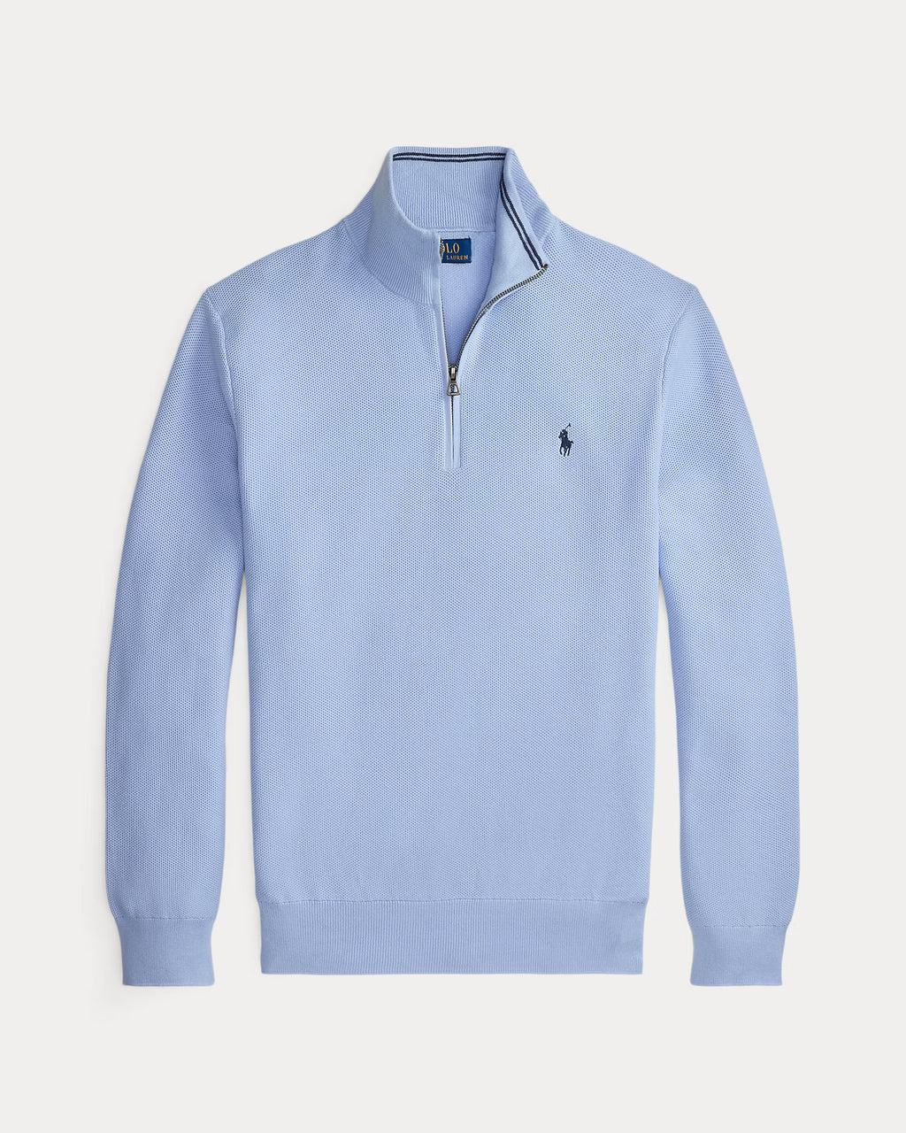 Polo Ralph Lauren - Suéter "Mesh-Knit Cotton Quarter-Zip" (Hombre)