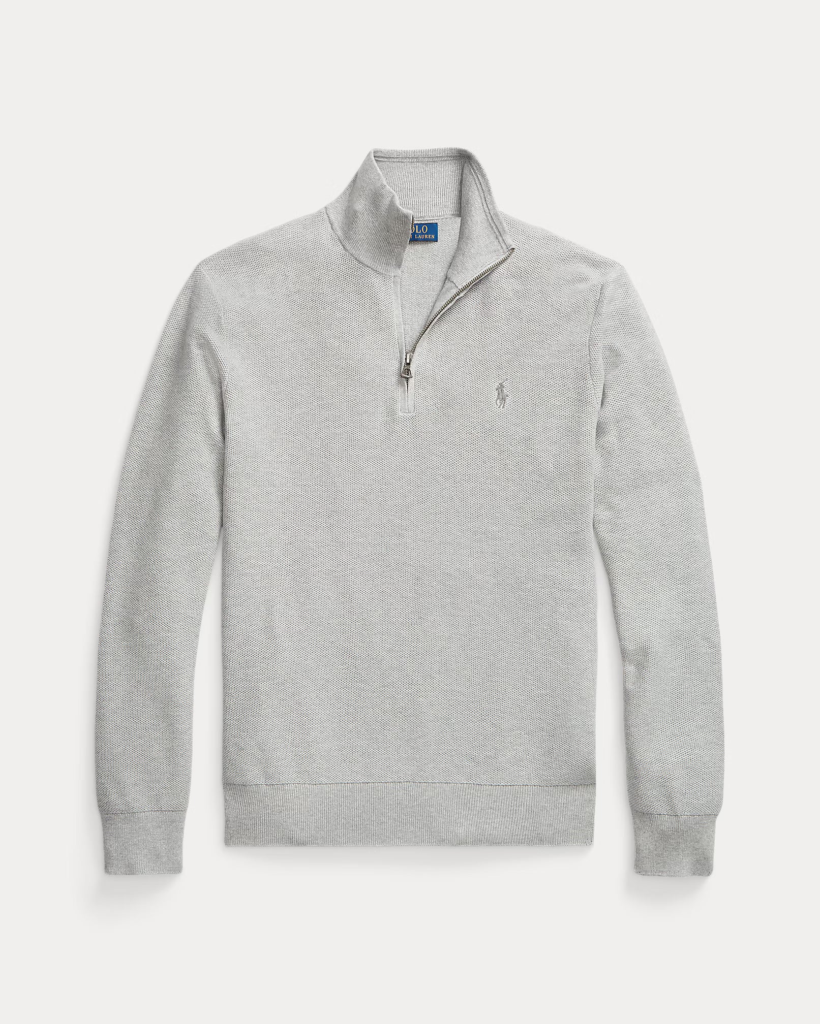 Polo Ralph Lauren - Suéter "Mesh-Knit Cotton Quarter-Zip" (Hombre)
