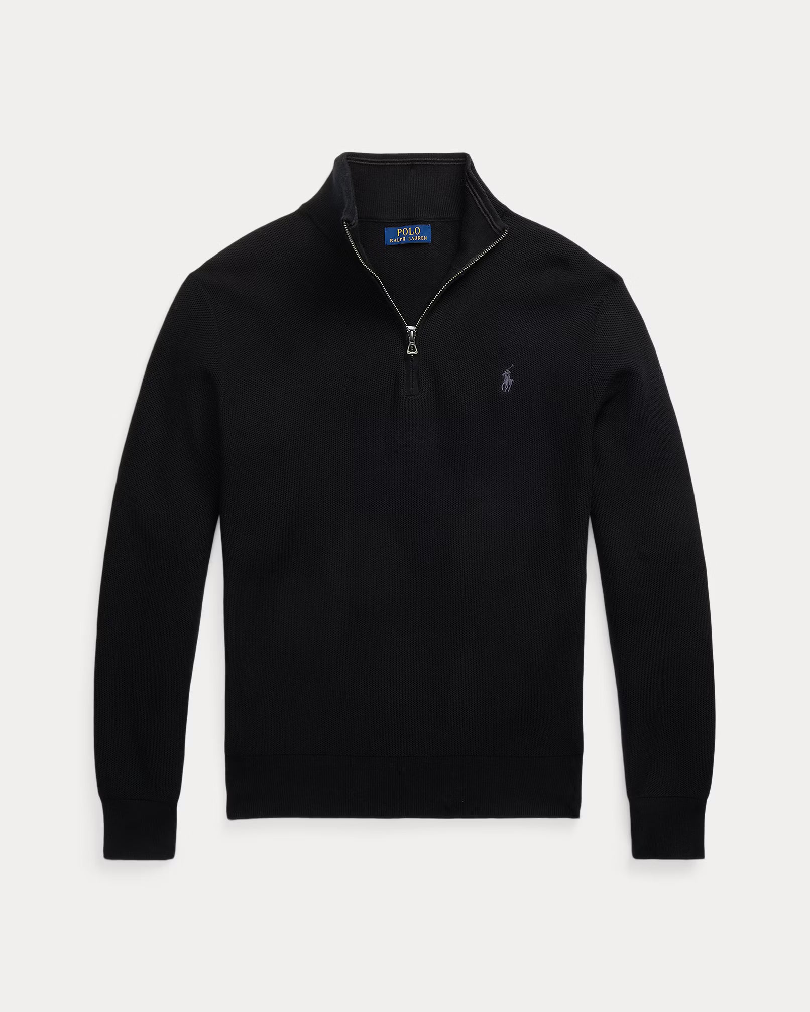 Polo Ralph Lauren - Suéter "Mesh-Knit Cotton Quarter-Zip" (Hombre)