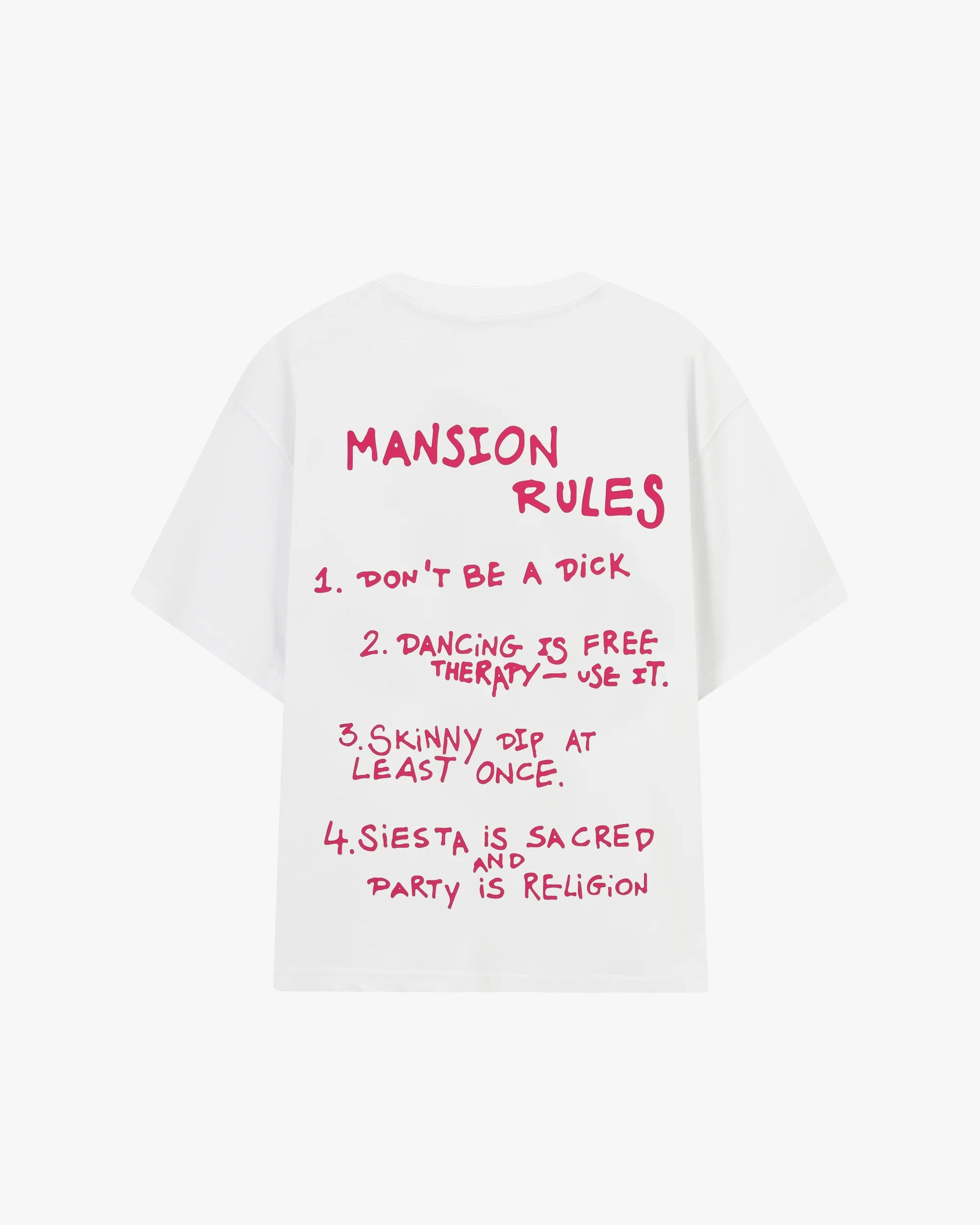 Nude Project - Playera "Mansion Rules" (Unisex)