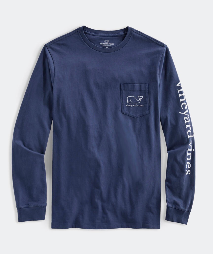 Vineyard Vines - Playera de Manga Larga "Vintage Whale" (Hombre)